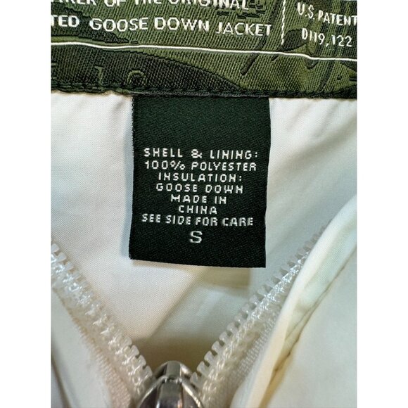 Eddie Bauer Womens Premium Goose Down Quilted Vest S Ivory - Picture 3 of 8